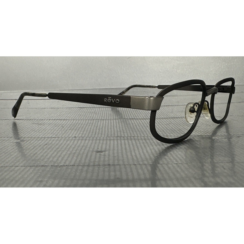 REVO 1416/044 Vintage Gunmetal Oval Sunglasses (only Frame)  Italy